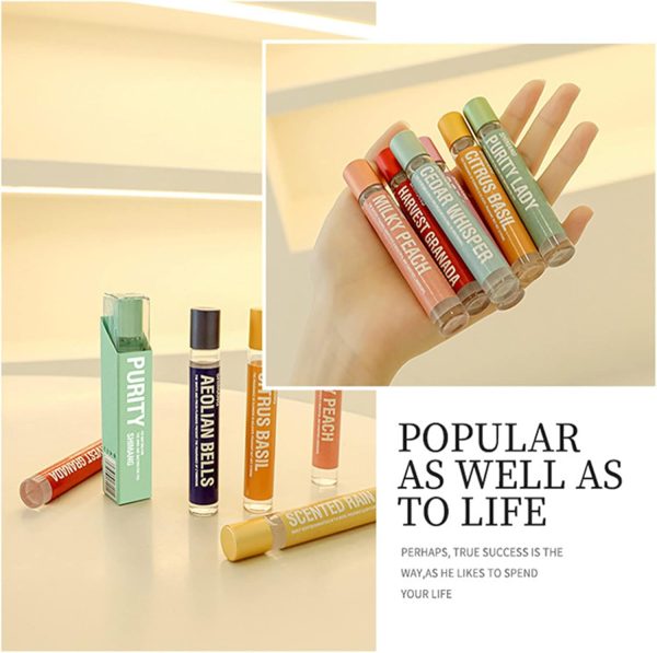 4PCS Women Perfume, Eau De Parfum Perfume Oil Roll-On Perfumes for Women and Men by Fresh Flower Fruit Fragrances, 10 ml / 0.33 fl Oz (Fruit Fragrance Series) - Image 7