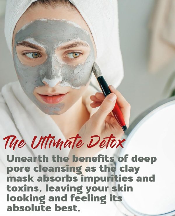 Aztec Secret Essential Indian Clay Mask Kit by Etana – 100% Natural Calcium Bentonite for Deep Pore Cleansing - Facial, Hair & Body Detox Set Wtih Accessories - Image 6