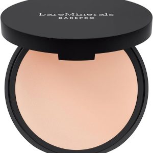 bareMinerals Barepro 16HR Skin-Perfecting Powder Foundation, Matte Pressed Powder Foundation Full Coverage with Plant-Based Squalene, Oil Control, Vegan