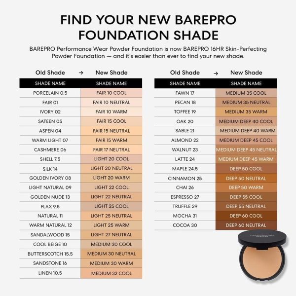 bareMinerals Barepro 16HR Skin-Perfecting Powder Foundation, Matte Pressed Powder Foundation Full Coverage with Plant-Based Squalene, Oil Control, Vegan - Image 6