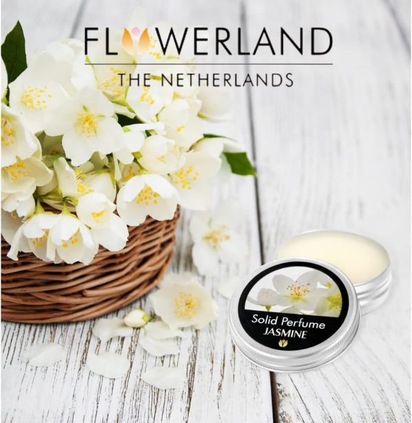 Flowerland Solid Perfume - Portable Pocket Balm Perfume Perfect for Travel Use - Natural Fragrance Parfum for Men and Women - Natural & Vegan - Jasmine (30ml) - Image 5