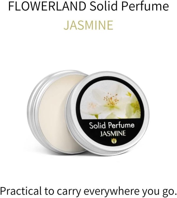 Flowerland Solid Perfume - Portable Pocket Balm Perfume Perfect for Travel Use - Natural Fragrance Parfum for Men and Women - Natural & Vegan - Jasmine (30ml) - Image 6