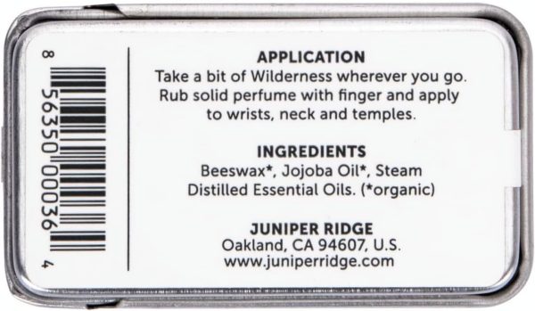 Juniper Ridge Redwood Mist Solid Perfume | Wild-Harvested Essential Oil Blend | Unisex Fragrance | Travel Friendly | 0.5 Oz Tin - Image 3