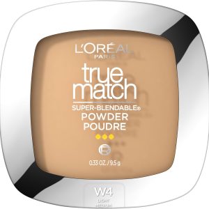 L'Oreal Paris True Match Super Blendable Oil Free Foundation Powder, W4 Light Medium, 0.33 oz, Packaging May Vary