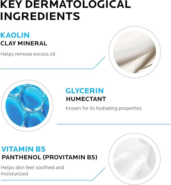 La Roche-Posay Effaclar Clarifying Clay Face Mask for Oily Skin, Unclogs Pores and Controls Shine Without Over-Drying, Packaging May Vary - Image 4