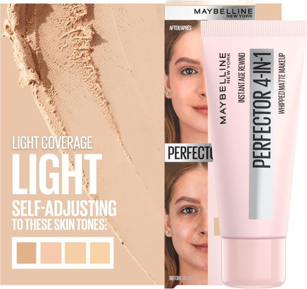 Maybelline Instant Age Rewind Instant Perfector 4-In-1 Matte Makeup, 01 Light, 1 Count - Image 8