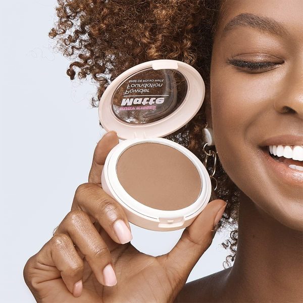Ruby Kisses Face Powder Foundation, Pressed Compact Makeup Setting Powder, Full Coverage Matte Lightweight, Long-Lasting, Perfect Finishing Powder, Portable, Convenient, Sponge & Mirror (Rich Beige) - Image 5