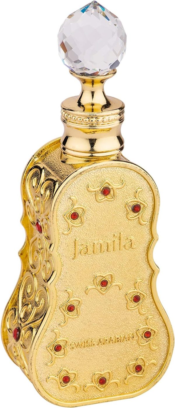 Swiss Arabian Jamila - Luxury Products From Dubai - Long Lasting And Addictive Personal Perfume Oil Fragrance - A Seductive, Signature Aroma - The Luxurious Scent Of Arabia - 0.5 Oz