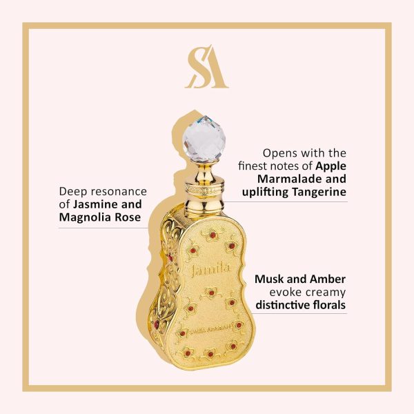 Swiss Arabian Jamila - Luxury Products From Dubai - Long Lasting And Addictive Personal Perfume Oil Fragrance - A Seductive, Signature Aroma - The Luxurious Scent Of Arabia - 0.5 Oz - Image 2